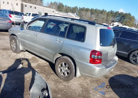 2004 Toyota Highlander V6 из США, поврежденный, VIN JTEEP21A240054938